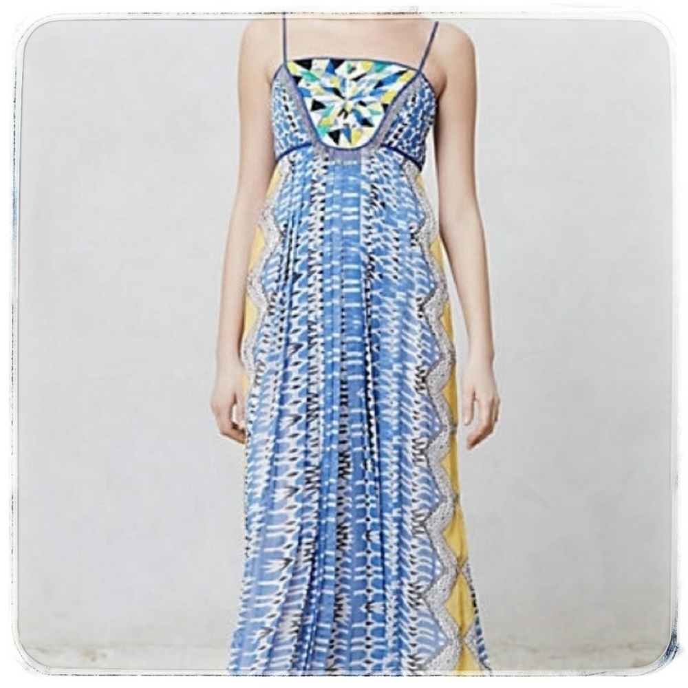 Anthropologie Rana Gil Maxi Dress